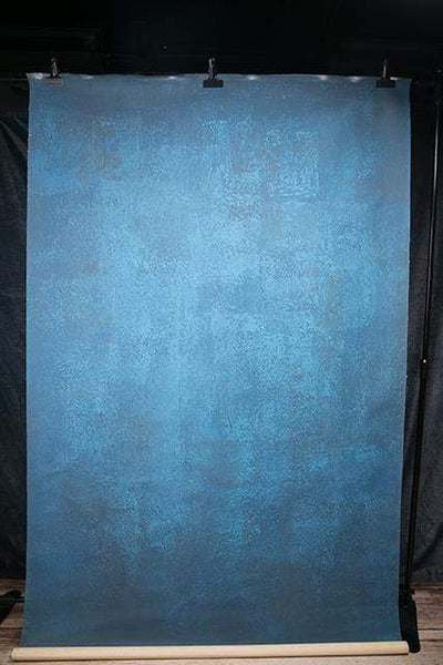 Kate Handgemalt Abstrakte Texture blaue Farbspray gemalte Hintergrund Leinwand
