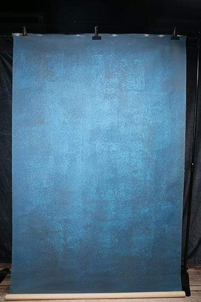 Kate Handgemalt Abstrakte Texture blaue Farbspray gemalte Hintergrund Leinwand - Kate Backdrop.de