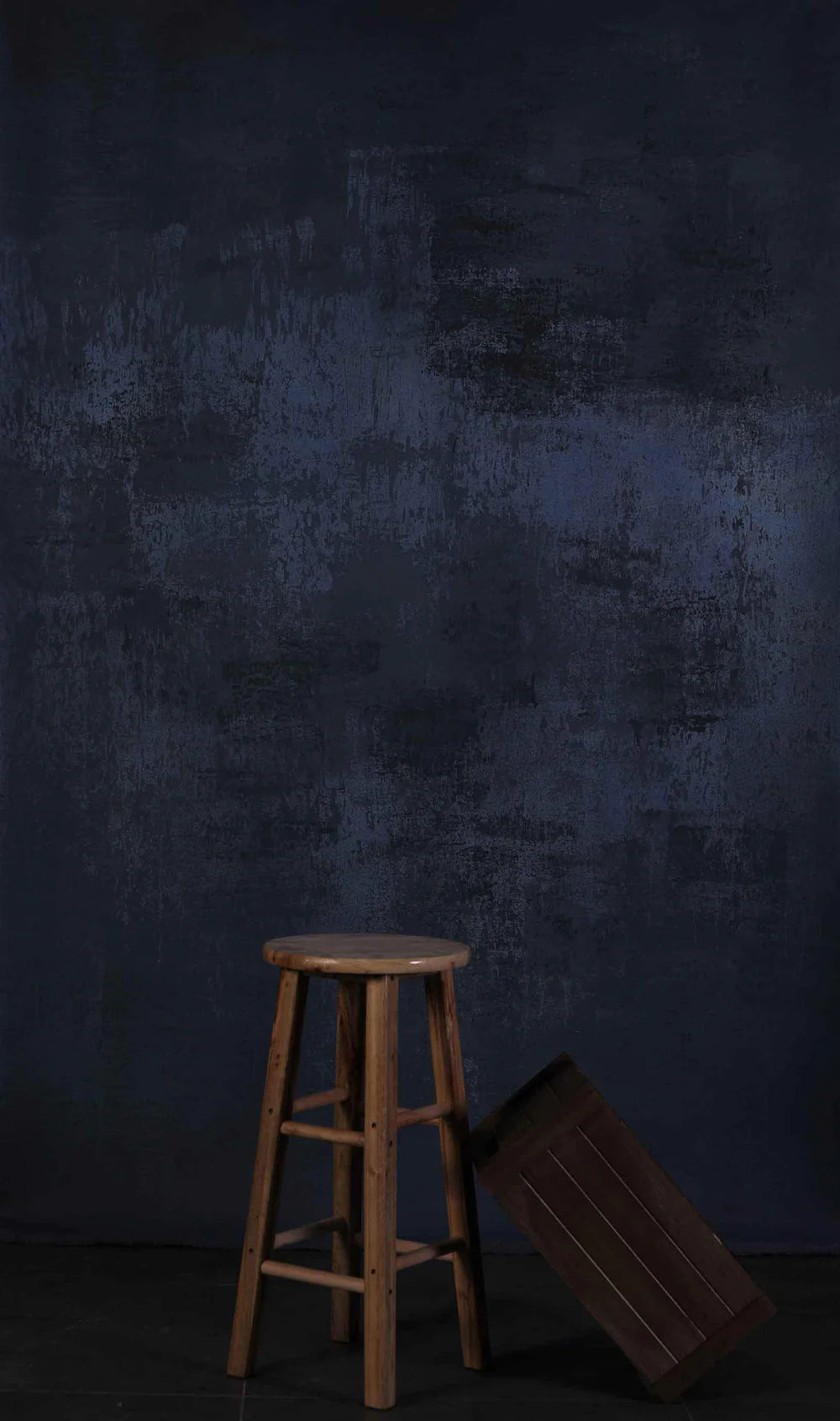 Kate 5x7ft Abstrakte Textur Atlantic Blue Hand gemalt Hintergrund