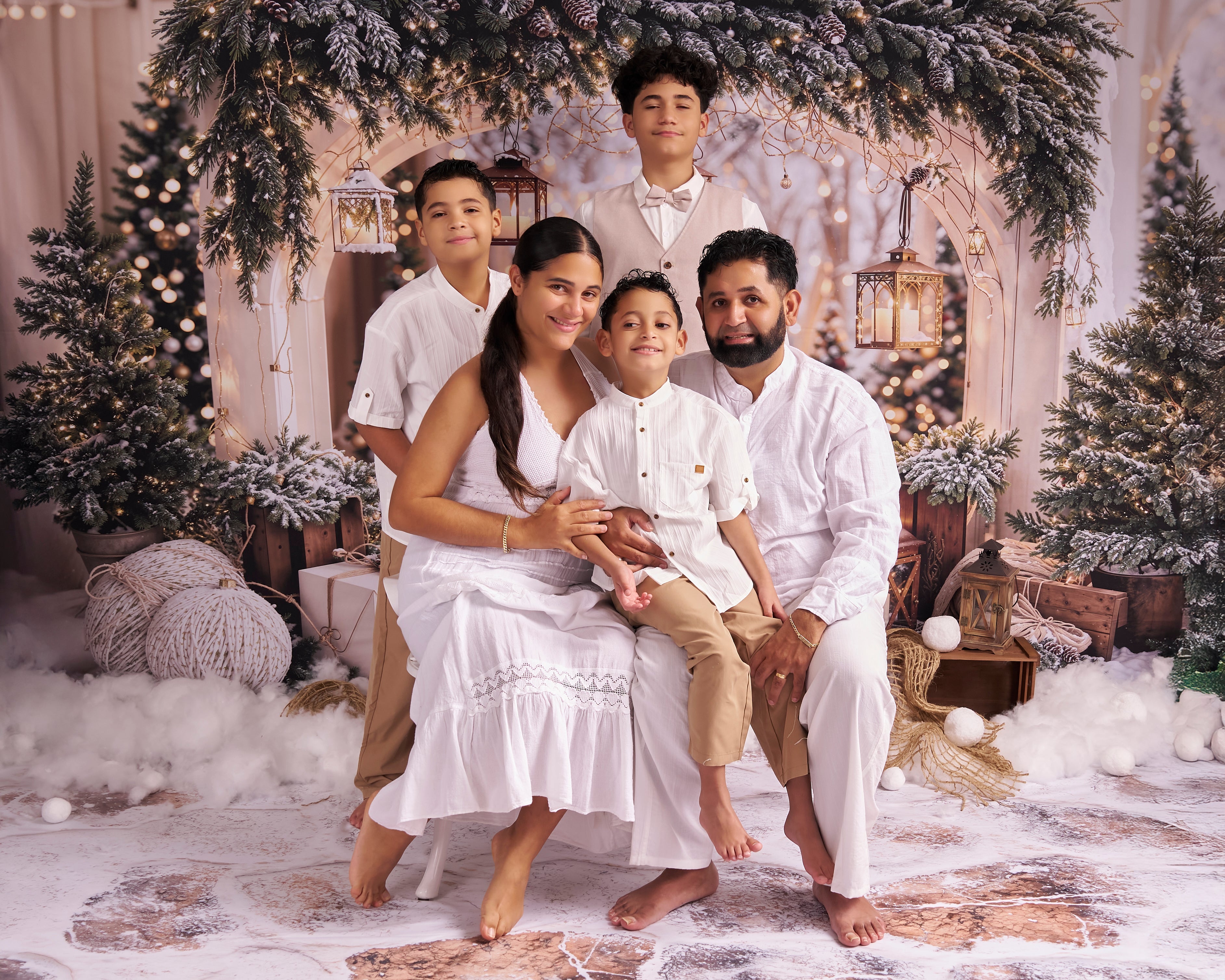 Kate Weihnachten Schnee-Fotografie-Set für Außenaufnahmen Fotografie-Hintergründe und Requisiten Themenpaket