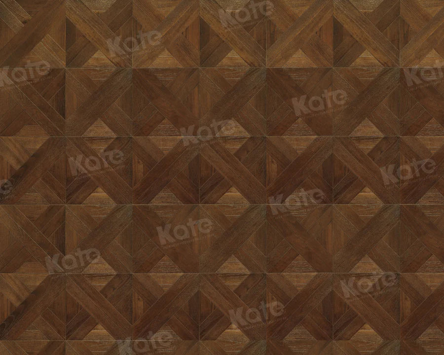Kate Dunkelbraun Holz Diamant  Gummimatte Bodenmatte - Kate Backdrop.de
