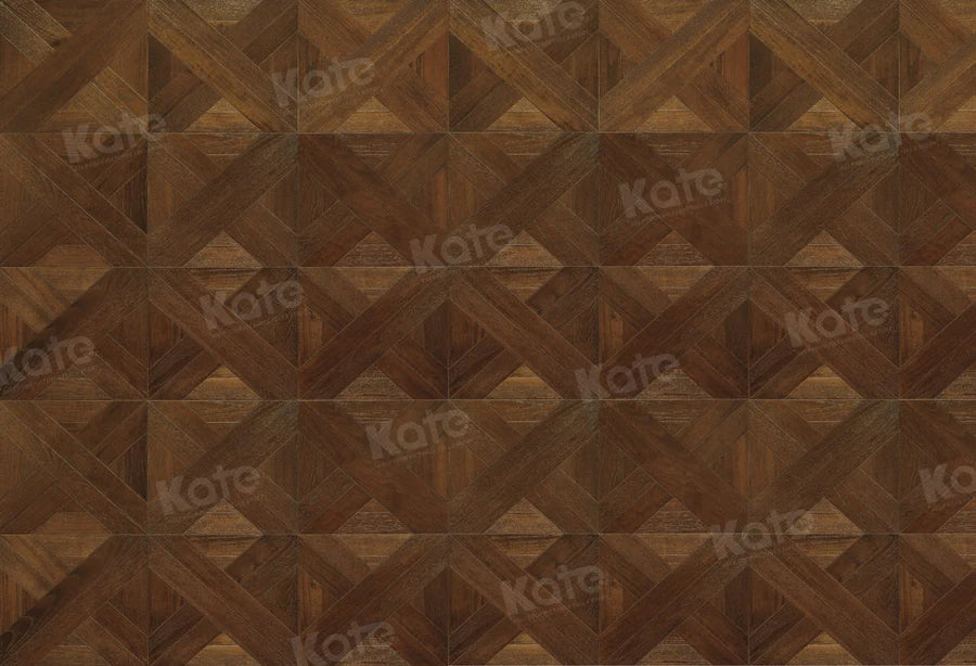 Kate Dunkelbraun Holz Diamant  Gummimatte Bodenmatte - Kate Backdrop.de