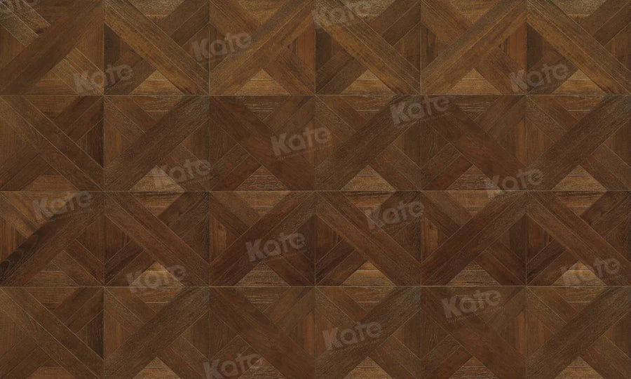 Kate Dunkelbraun Holz Diamant  Gummimatte Bodenmatte - Kate Backdrop.de