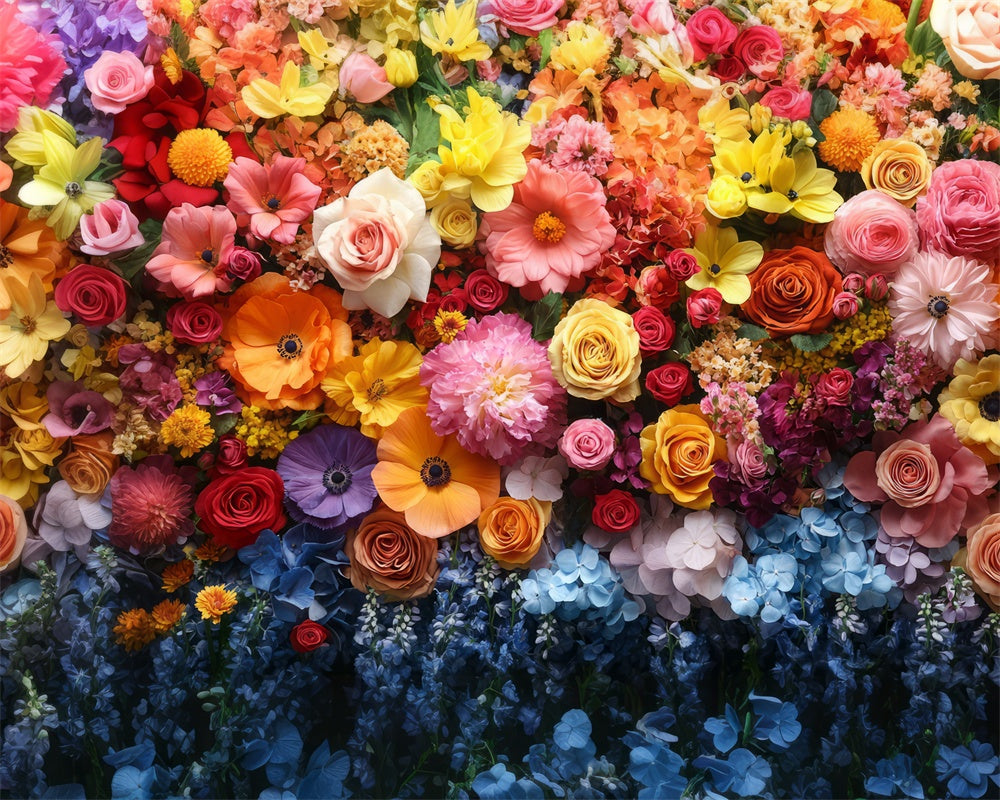 Kate Frühling Lebendige Blumenwand Gummibodenmatte für Fotografie von Mini MakeBelieve