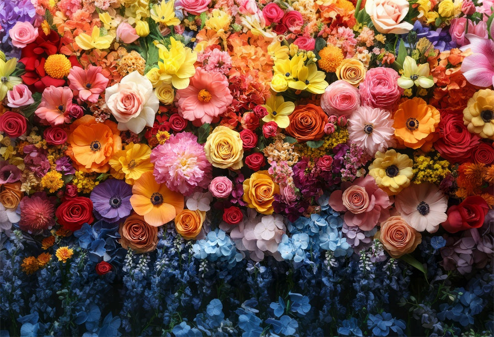 Kate Frühling Lebendige Blumenwand Gummibodenmatte für Fotografie von Mini MakeBelieve