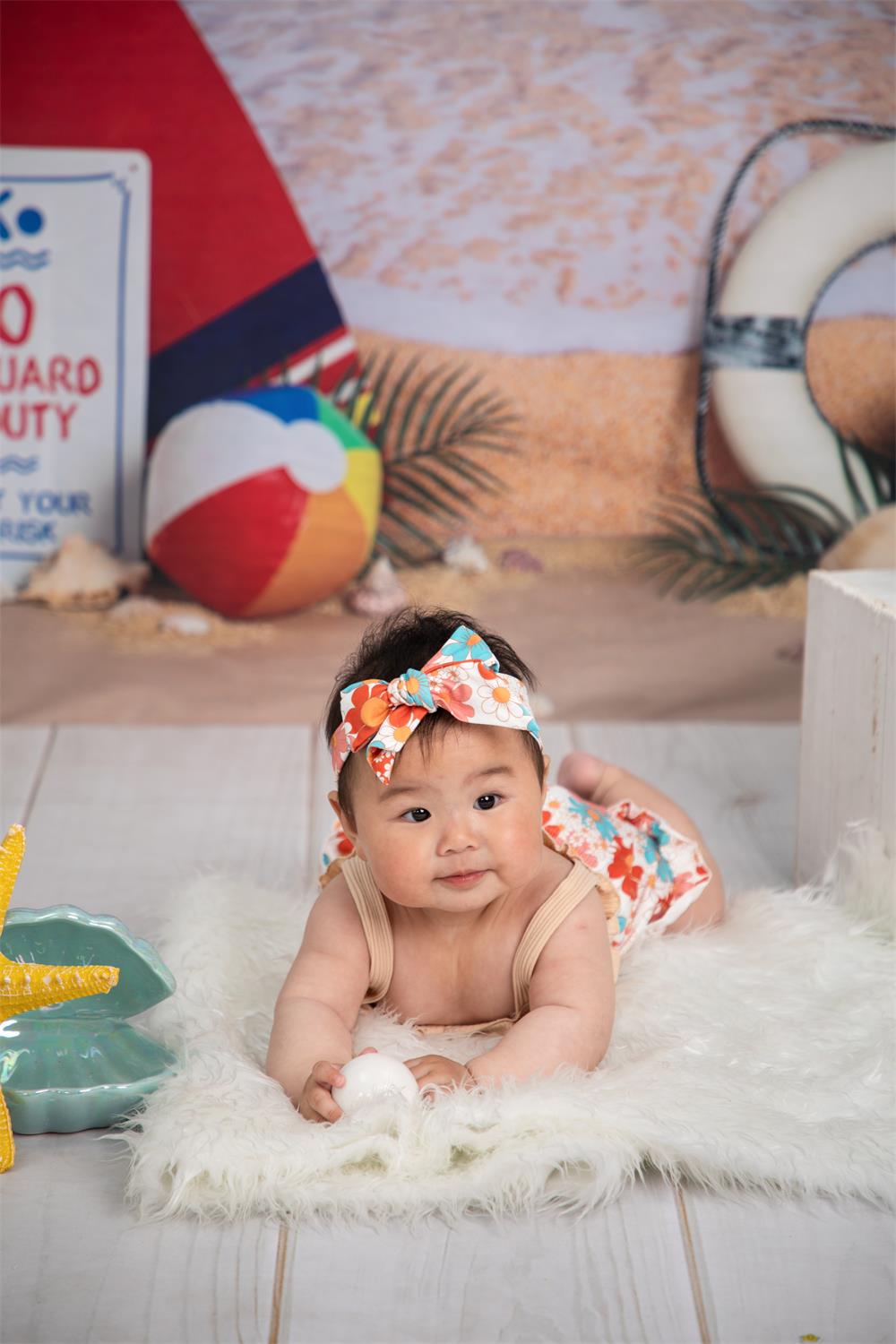 Kate Strand Meer Sommer Urlaub Hintergrund für Fotografie entworfen von Megan Leigh Photography - Kate Backdrop.de