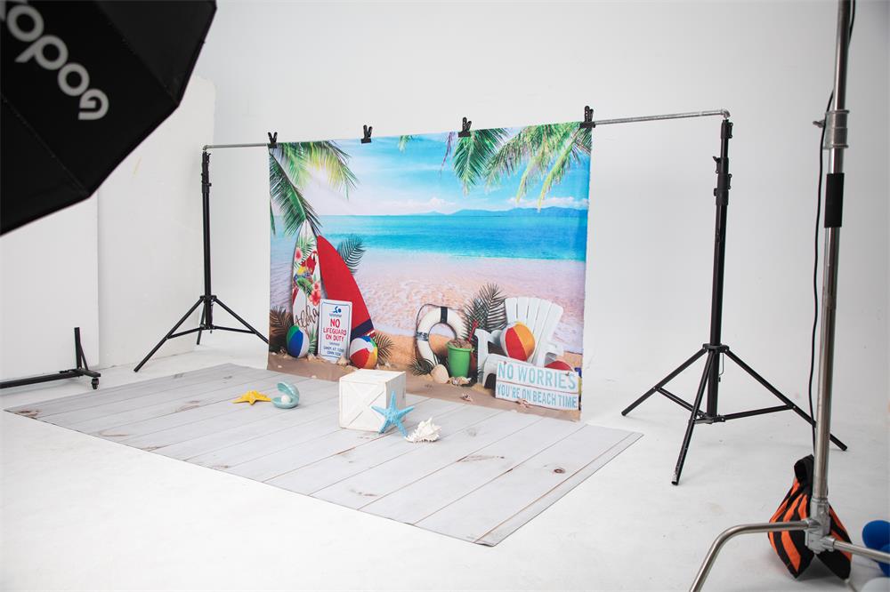 Kate Strand Meer Sommer Urlaub Hintergrund für Fotografie entworfen von Megan Leigh Photography - Kate Backdrop.de