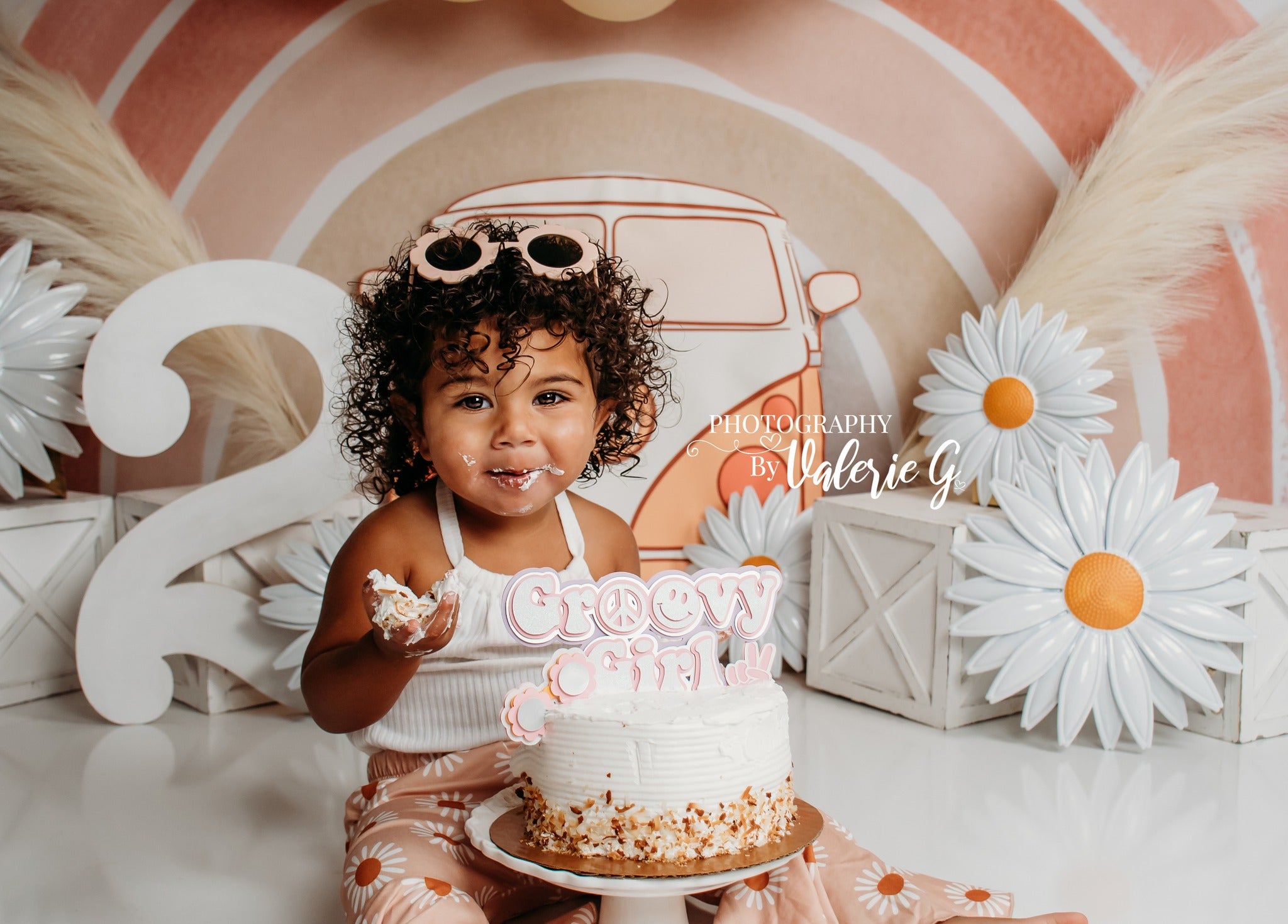 Kate Boho Regenbogen Geburtstag Hintergrund Entworfen von Mandy Ringe Photography - Kate Backdrop.de