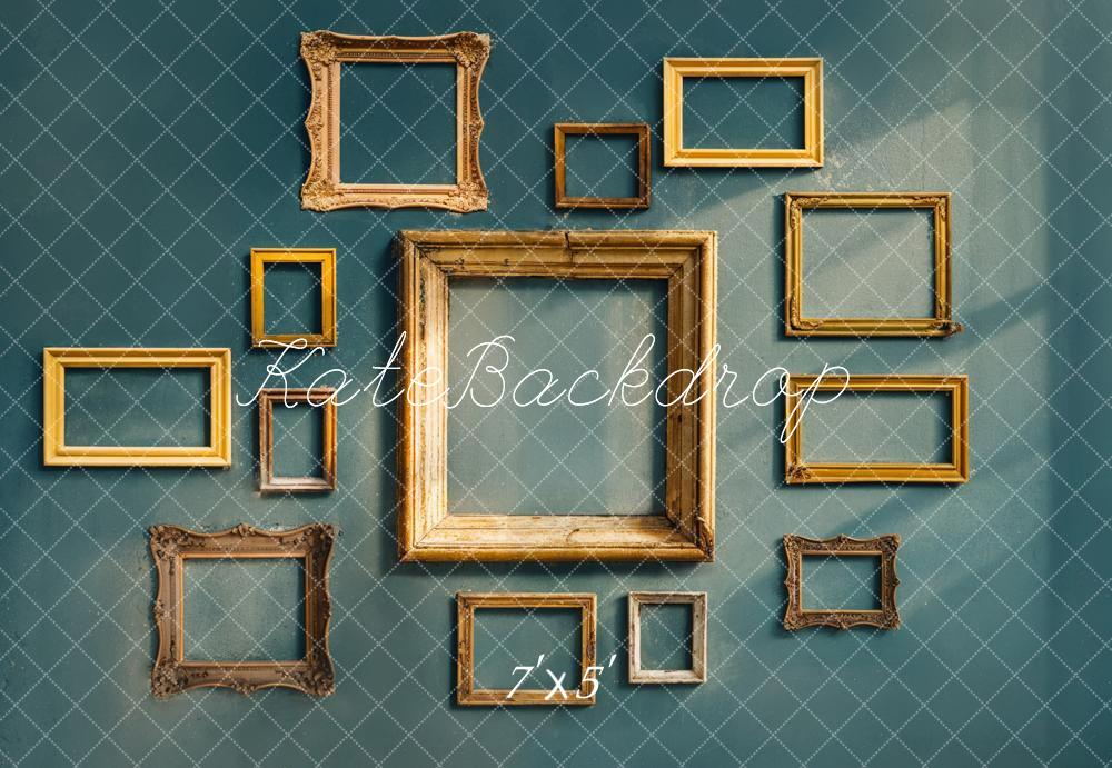 Kate Vintage Rahmen Wand Gold Hintergrund Entworfen von Chain - Kate Backdrop.de