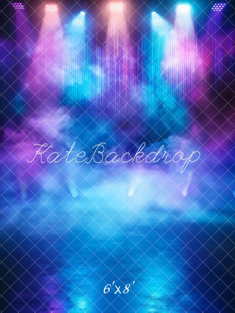 Kate Bühne Lichtstrahlen Nebel Bunt Fleece Hintergrund Entworfen von Emetselch