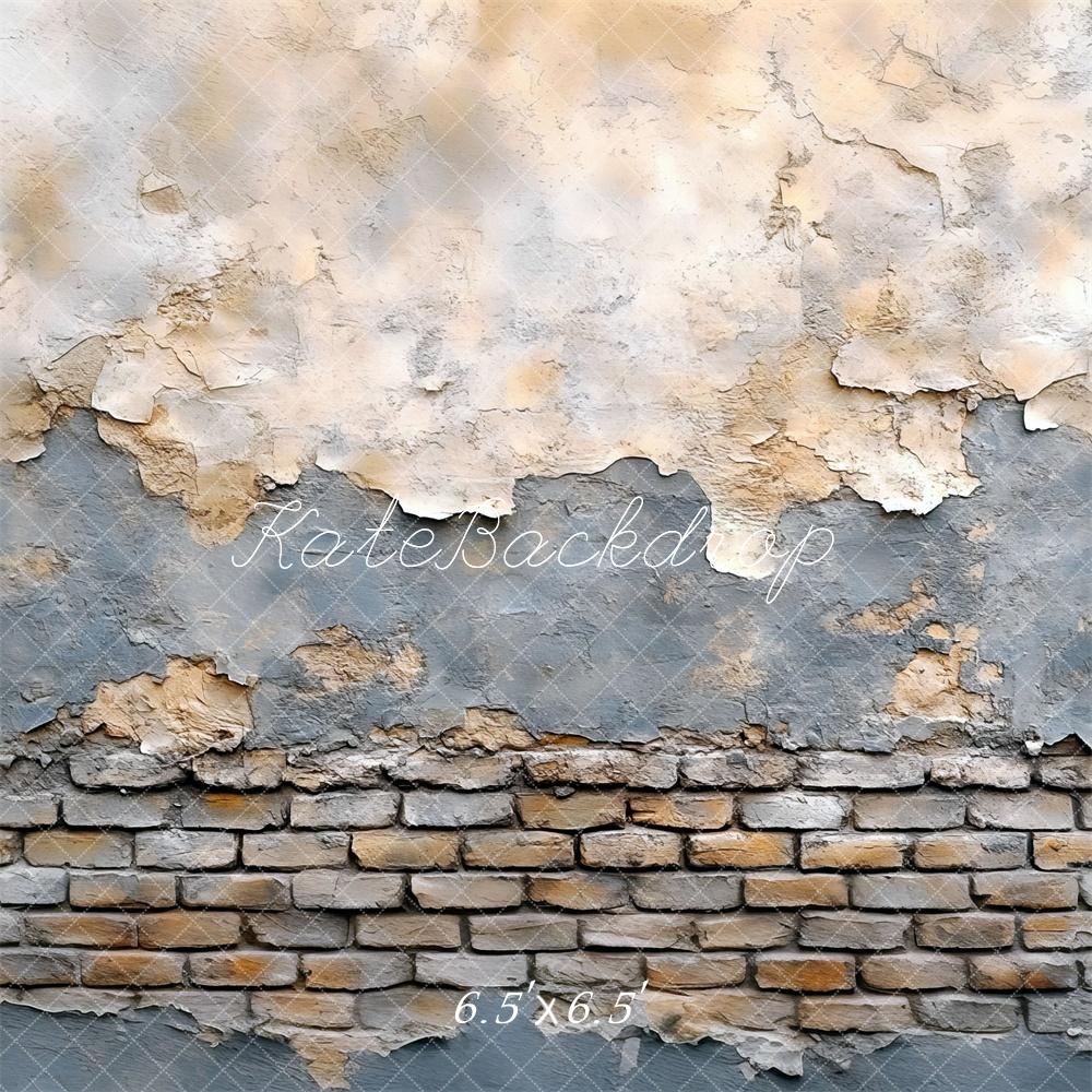 Kate Vintage Putz Ziegelstein Wand Hintergrund Entworfen von Mini MakeBelieve - Kate Backdrop.de