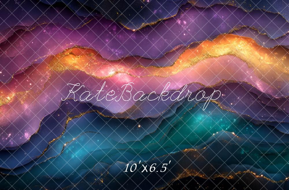 Kate Abstrakte Wellen Goldene Effekte Hintergrund Entworfen von Mini MakeBelieve - Kate Backdrop.de