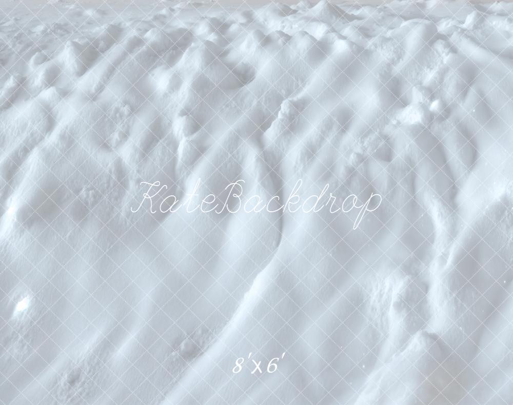 Kate Winter Schnee Textur Weiß Fleece Hintergrund Entworfen von Kate Image - Kate Backdrop.de
