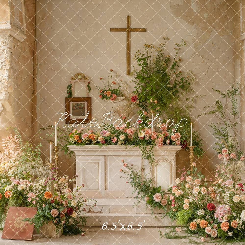 Kate Hochzeit Altar Blumen Romantisch Hintergrund Entworfen von Emetselch