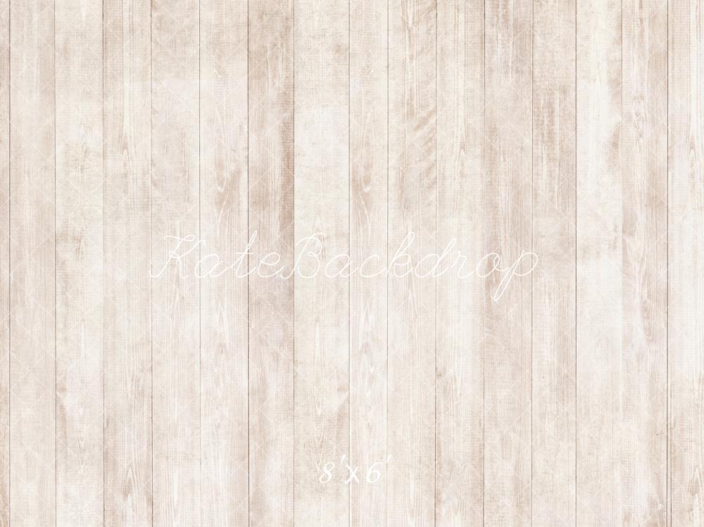Kate Holz Vertikale Dielen Beige Fleece Hintergrund Entworfen von Kate Image