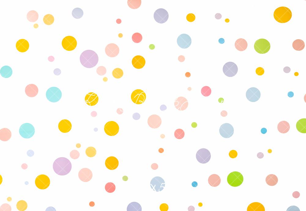 Kate Geburtstag Bunte Punkte Muster Hintergrund Entworfen von Emetselch - Kate Backdrop.de