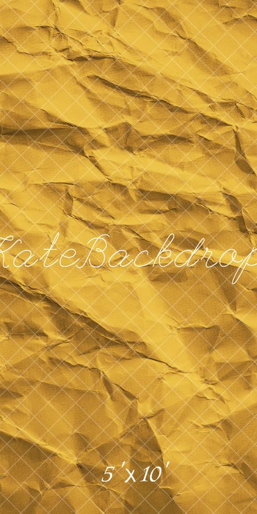Kate Kombi Abstrakte Knitterpapier Textur Gelb Hintergrund Entworfen von Emetselch