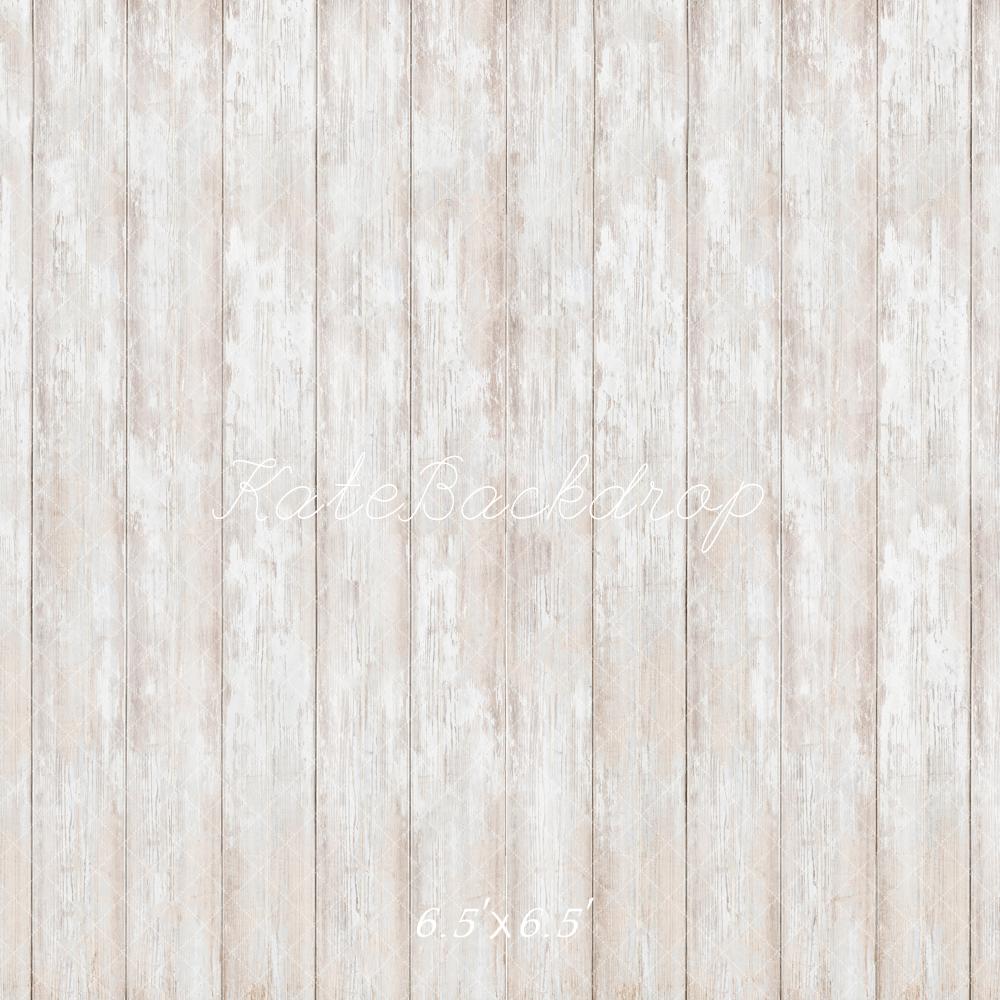 Kate Holz Bretter Weiß Vintage Hintergrund Entworfen von Kate Image