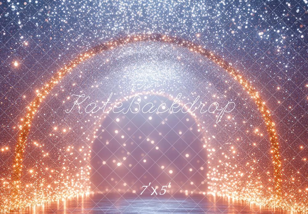 Kate Abstrakt Glitzer Bogen Golden Hintergrund Entworfen von Mini MakeBelieve - Kate Backdrop.de