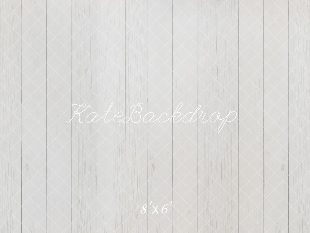 Kate Holz Bretter Weiß Minimalistisch Fleece Hintergrund Entworfen von Kate Image - Kate Backdrop.de