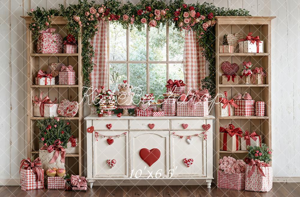 Kate Valentinstag Geschenke Rosen Vintage Fleece Hintergrund Entworfen von Emetselch - Kate Backdrop.de