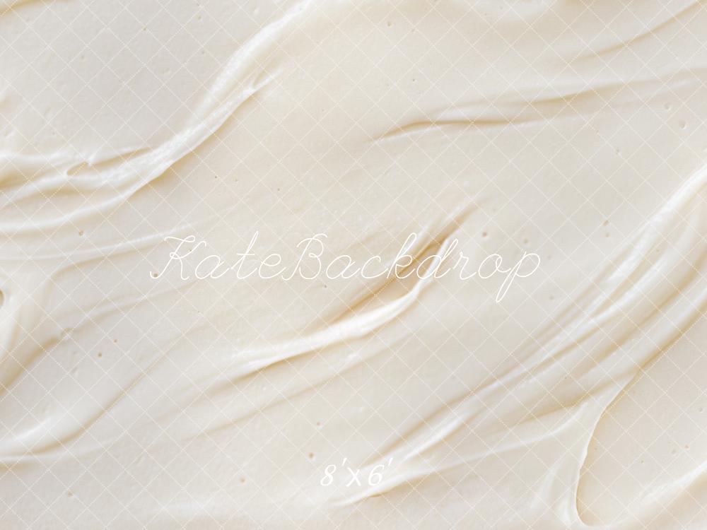 Kate Creme Wellen Textur Beige Hintergrund Entworfen von Mini MakeBelieve - Kate Backdrop.de
