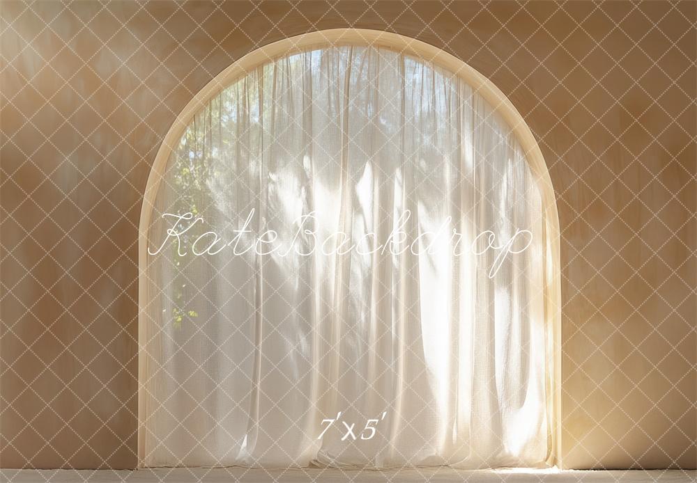 Kate Bogen Fenster Licht Beige Hintergrund Entworfen von Mini MakeBelieve - Kate Backdrop.de