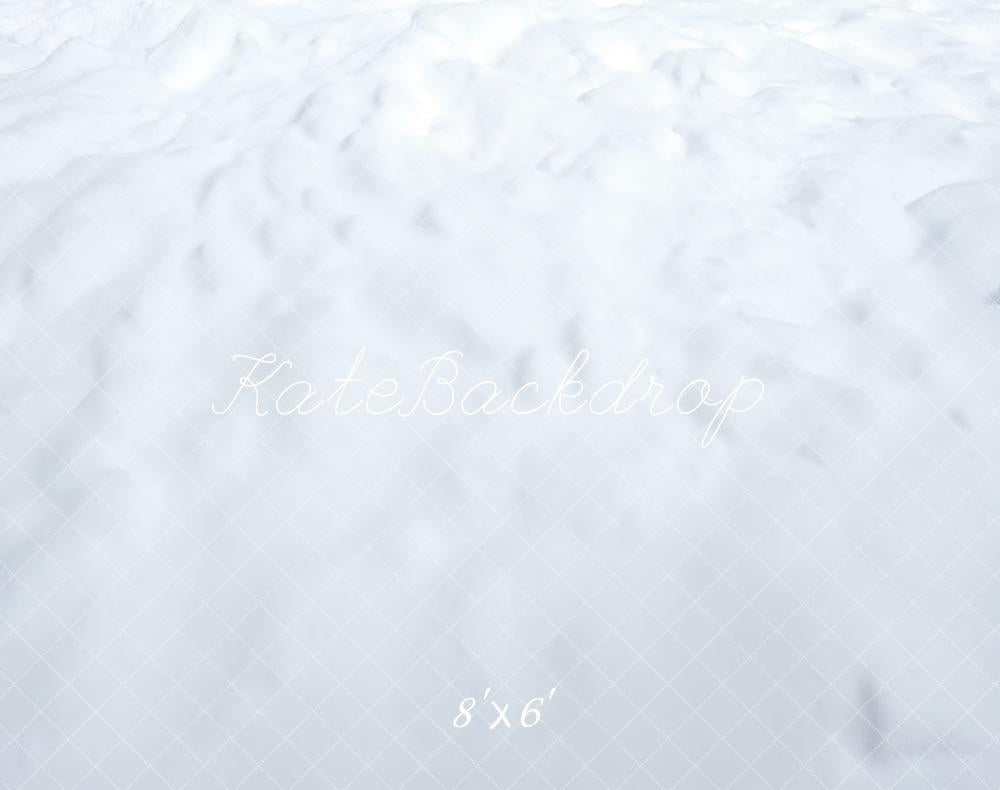 Kate Winter Schnee Textur Weiß Fleece Hintergrund Entworfen von Kate Image