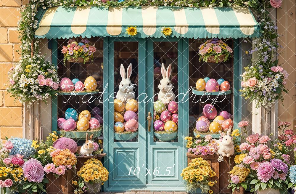 Kate Ostern Hasen Eier Blumen Hintergrund Entworfen von Emetselch