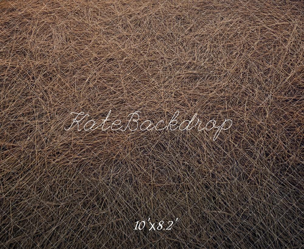 Kate Herbst Trockenes Stroh Textur Hintergrund Entworfen von Mini MakeBelieve