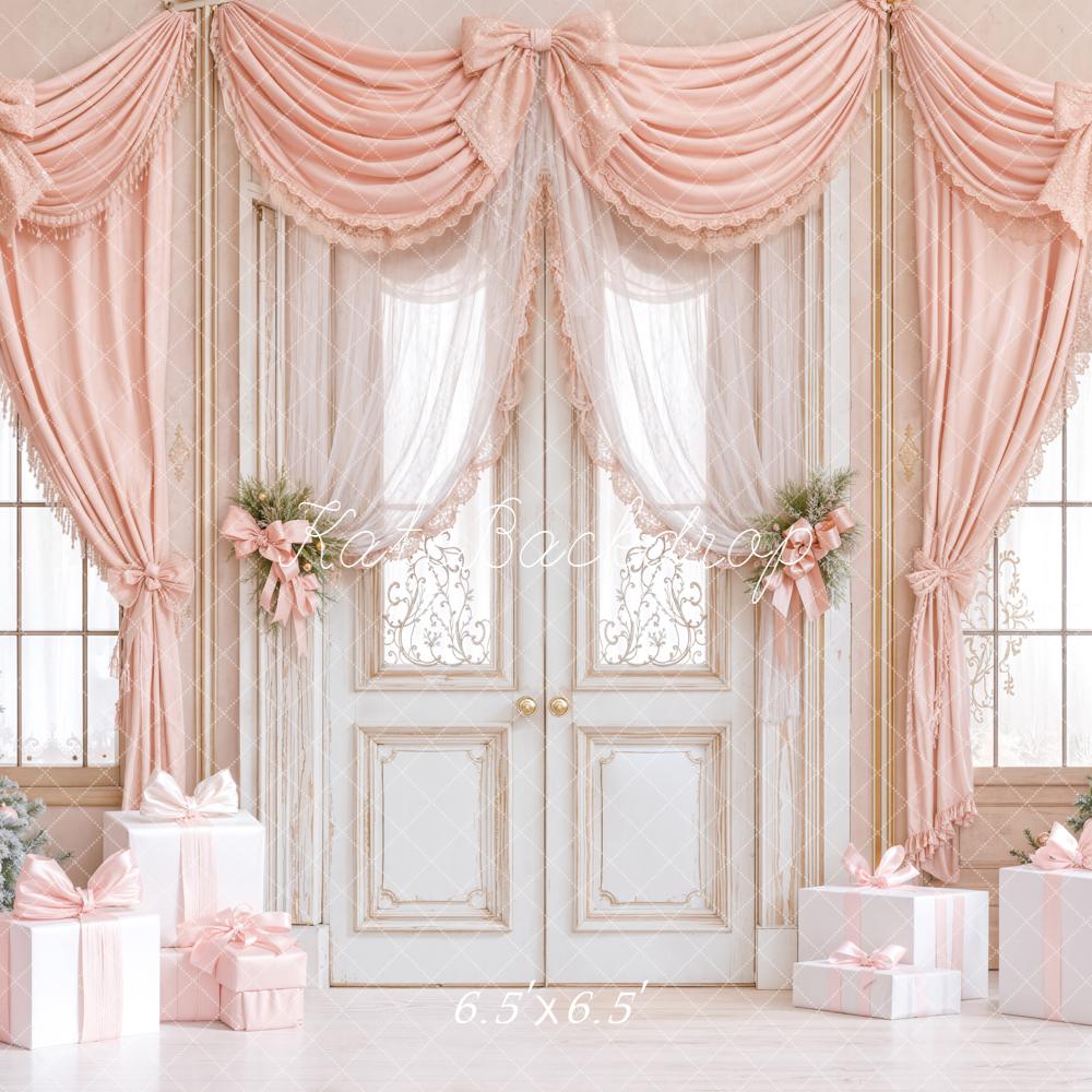 Kate Weihnachten Geschenke Bäume Rosa Hintergrund Entworfen von Emetselch - Kate Backdrop.de