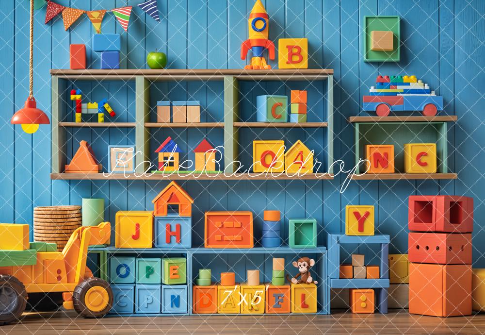 Kate Kinderzimmer Spielzeug Regal Bunt Hintergrund Entworfen von Emetselch