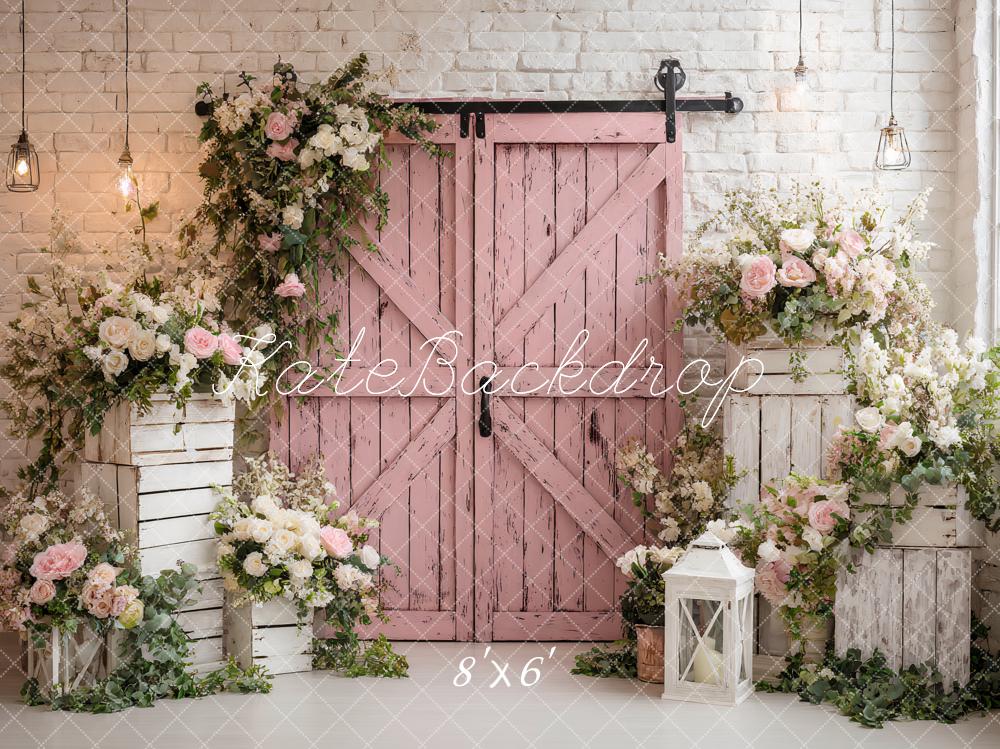 Kate Hochzeit Scheunentor Blüten Pastell Hintergrund Entworfen von Ashley Paul