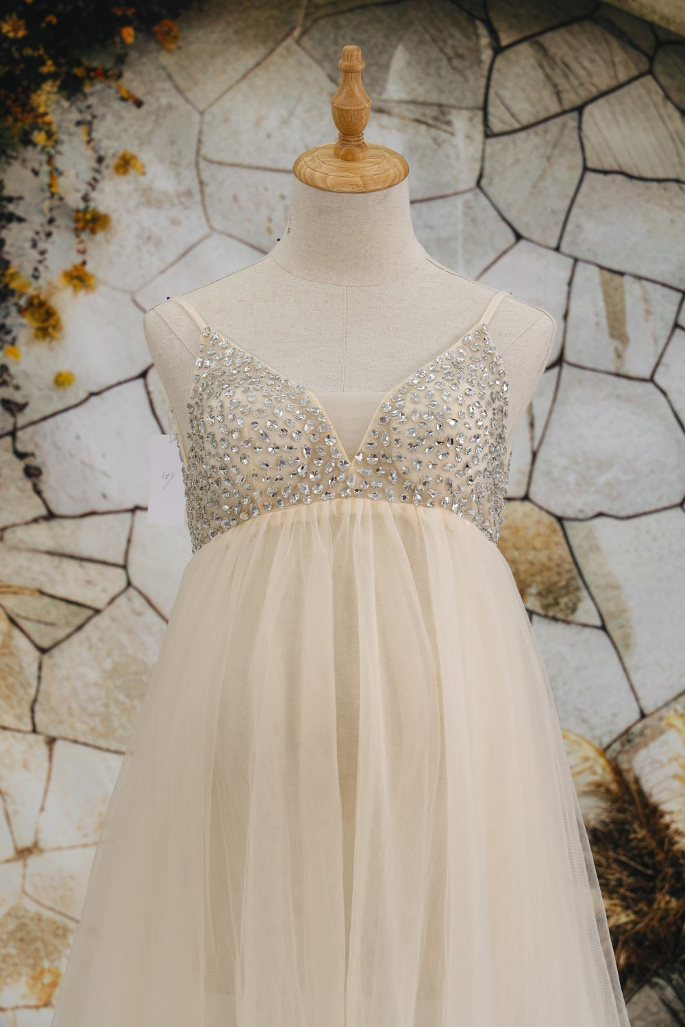 Kate Mesh Camisole Schleppendes Mutterschafts-Fotoshooting Kleid - Kate Backdrop.de
