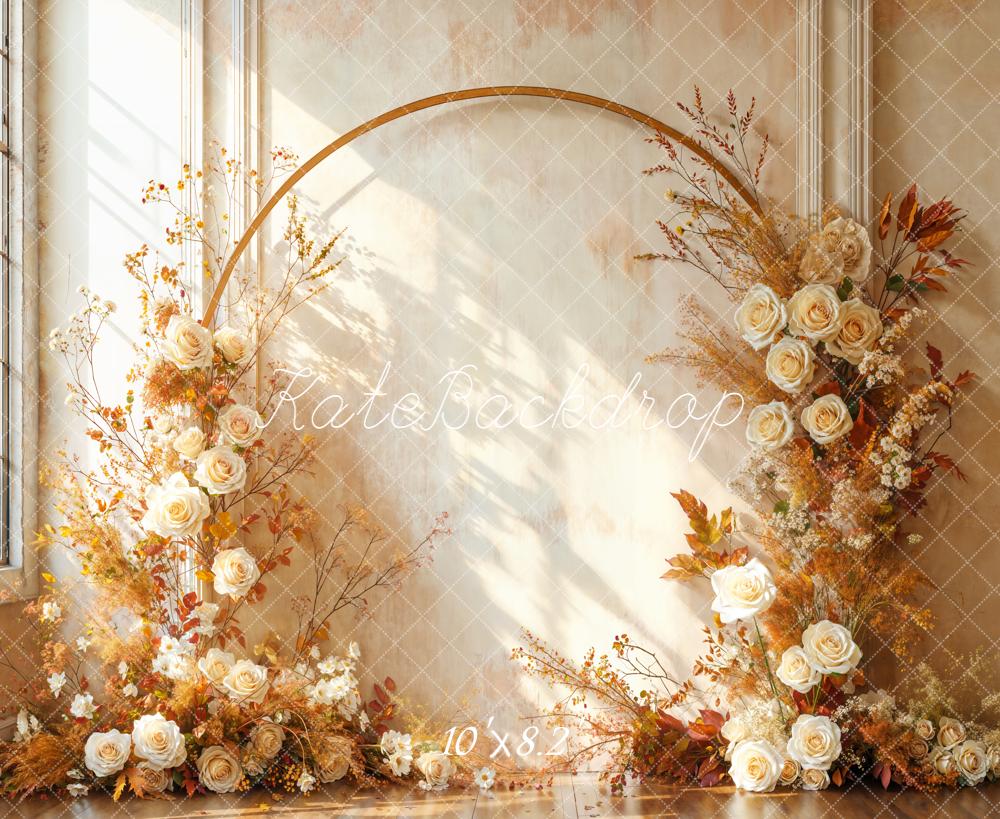 Kate Herbst Blumen Bogen Vintage Hintergrund Entworfen von Emetselch - Kate Backdrop.de