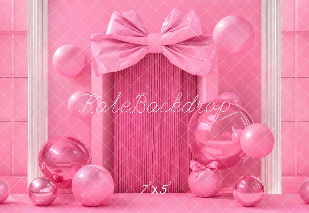 Kate Geburtstag Geschenkbox Ballons Rosa Hintergrund Entworfen von Emetselch