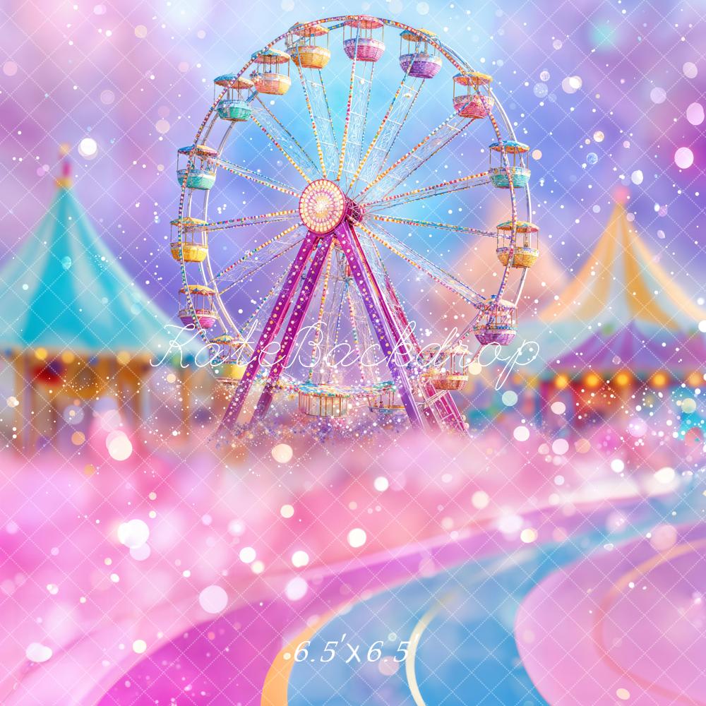 Kate Jahrmarkt Riesenrad Zelt Pastell Hintergrund Entworfen von Emetselch