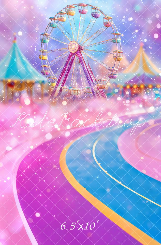 Kate Jahrmarkt Riesenrad Zelt Pastell Hintergrund Entworfen von Emetselch