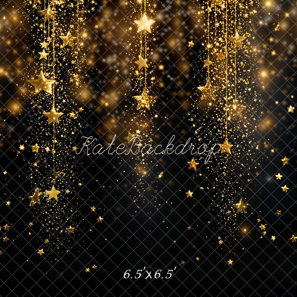 ⚡Blitzangebote #1-Kate Abstrakt Goldene Sterne Glitzer Hintergrund Entworfen von Kate Image