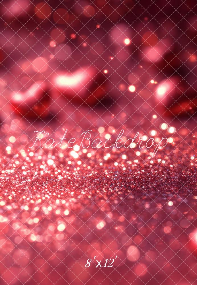Kate Abstrakt Glitzer Bokeh Rot Fleece Hintergrund Entworfen von Emetselch