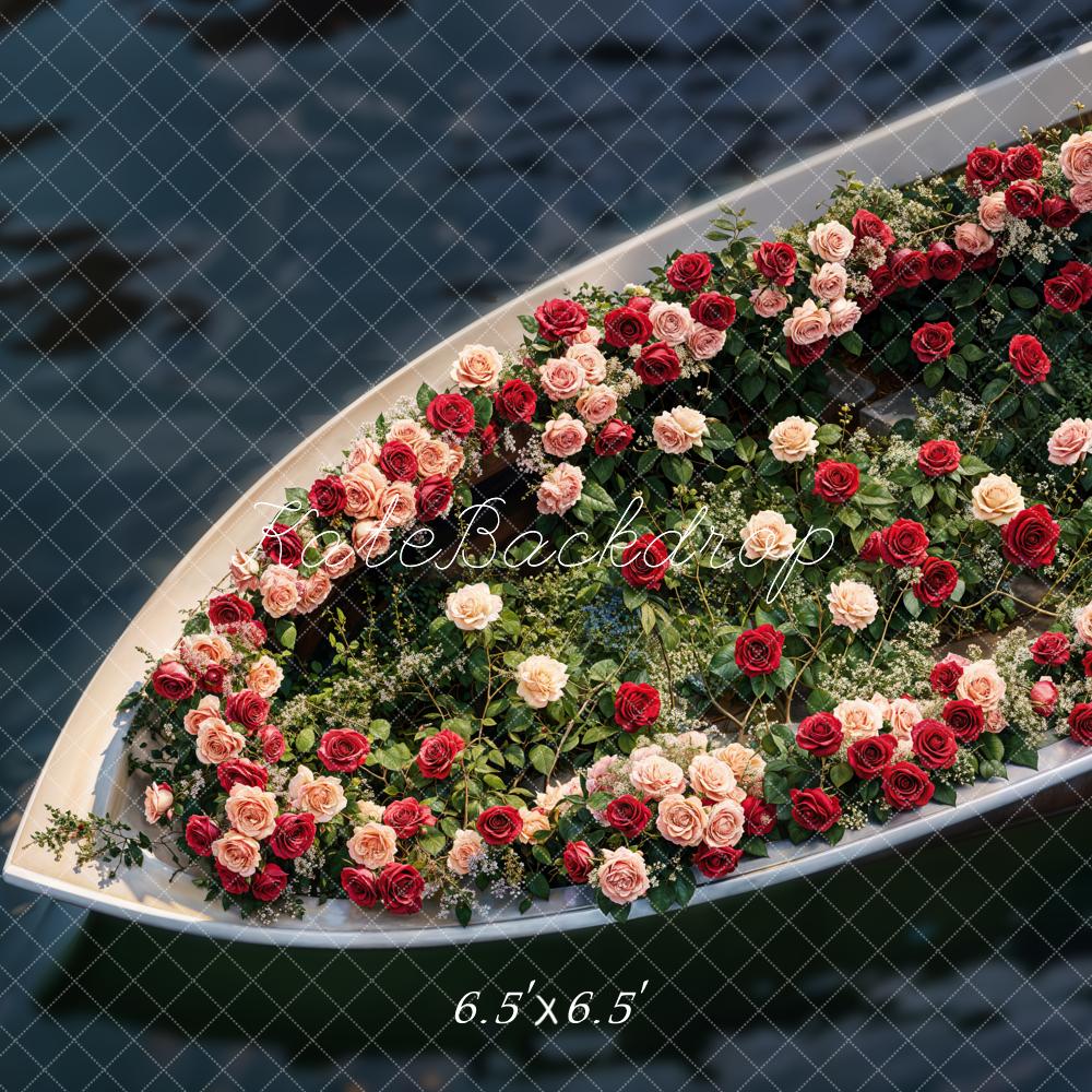 Kate Romantik Boot Rosen Blumen Hintergrund Entworfen von Emetselch