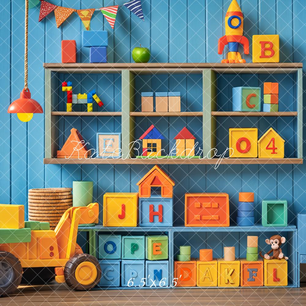 Kate Kinderzimmer Spielzeug Regal Bunt Hintergrund Entworfen von Emetselch