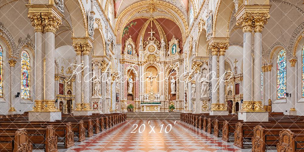 Kate Kirche Altar Gold Barock Hintergrund Entworfen von Emetselch