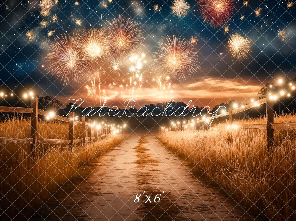 Kate Neujahr Feuerwerk Lichter Pfad Hintergrund Entworfen von Emetselch - Kate Backdrop.de