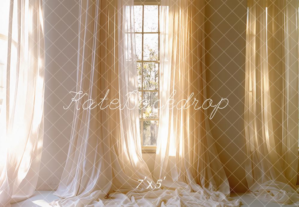 Kate Fenster Vorhang Licht Warm Hintergrund Entworfen von Mini MakeBelieve - Kate Backdrop.de