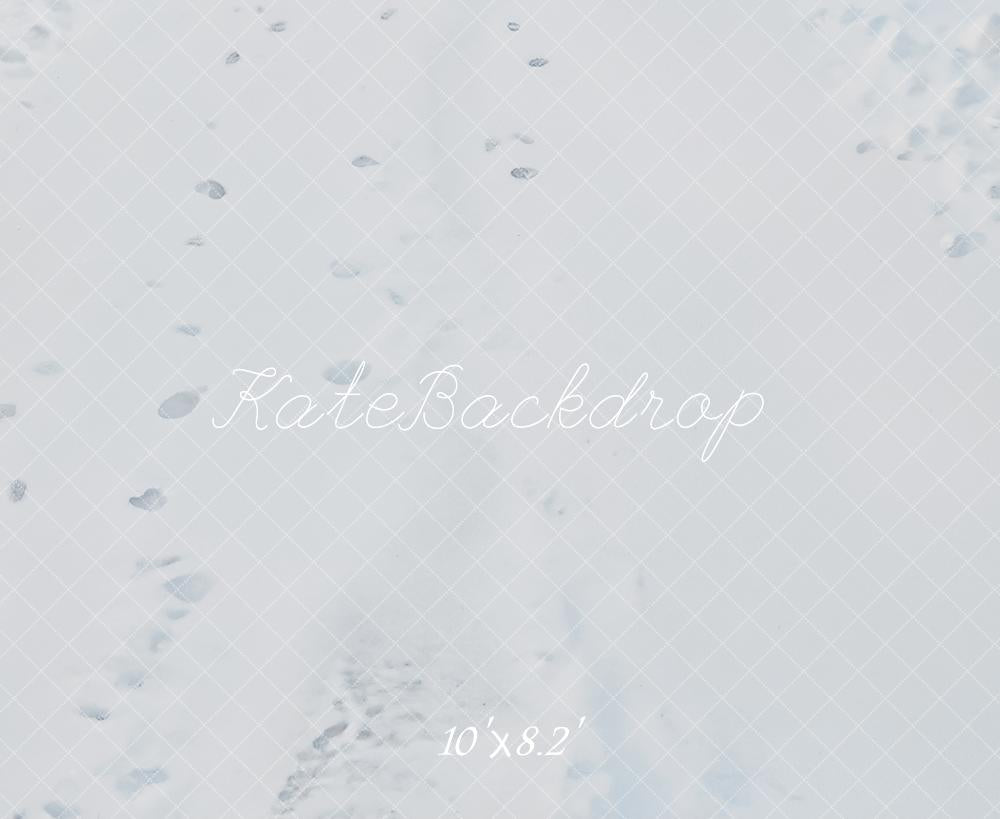 Kate Winter Schnee Fußspuren Minimalistisch Hintergrund Entworfen von Kate Image - Kate Backdrop.de