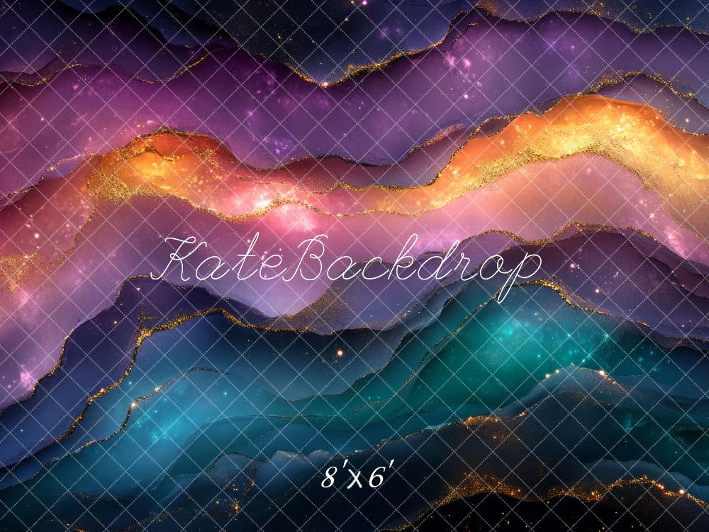 Kate Abstrakte Wellen Goldene Effekte Hintergrund Entworfen von Mini MakeBelieve - Kate Backdrop.de