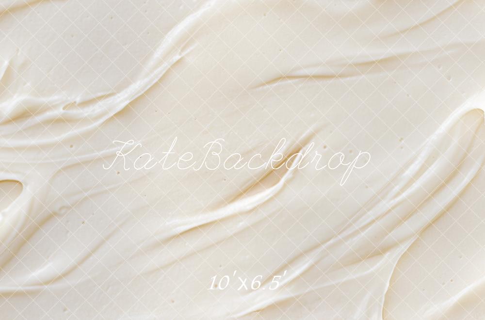 Kate Creme Wellen Textur Beige Hintergrund Entworfen von Mini MakeBelieve - Kate Backdrop.de