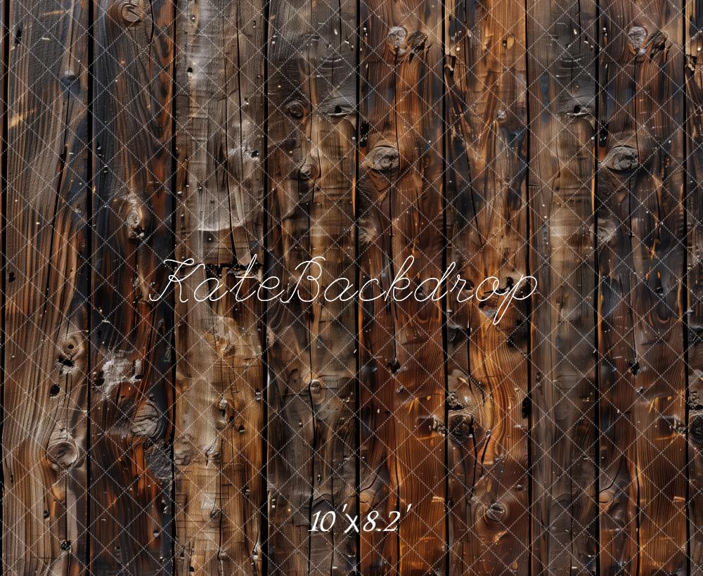 Kate Holz Bretter Braun Vintage Hintergrund Entworfen von Patty Roberts - Kate Backdrop.de
