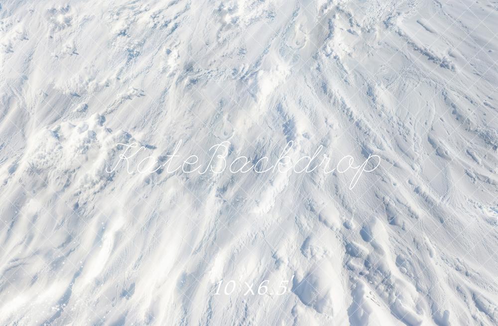 Kate Winter Schnee Struktur Weiß Fleece Hintergrund Entworfen von Kate Image